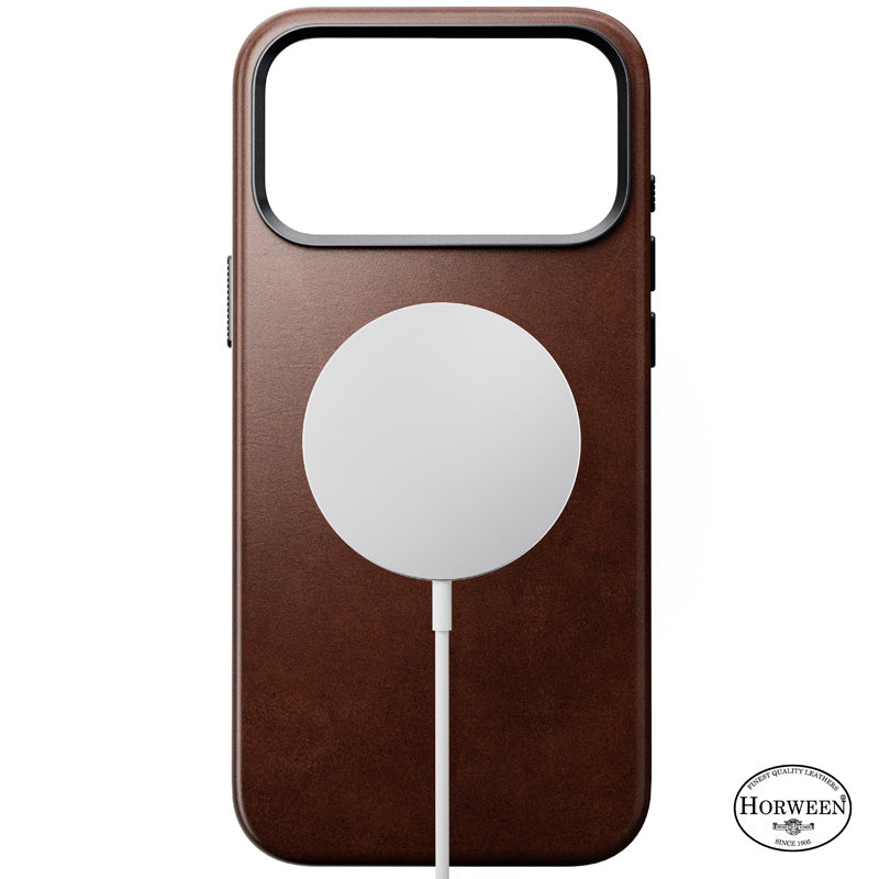 Traditional Horween Leather Case iPhone 18 Pro Max Rustic Brown