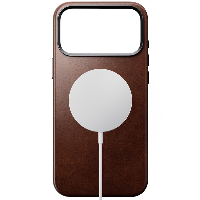 Traditional Horween Leather Case iPhone 18 Pro Max Rustic Brown