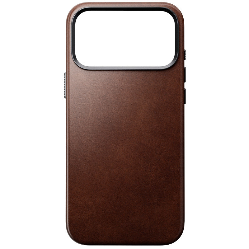 Traditional Horween Leather Case iPhone 18 Pro Max Rustic Brown