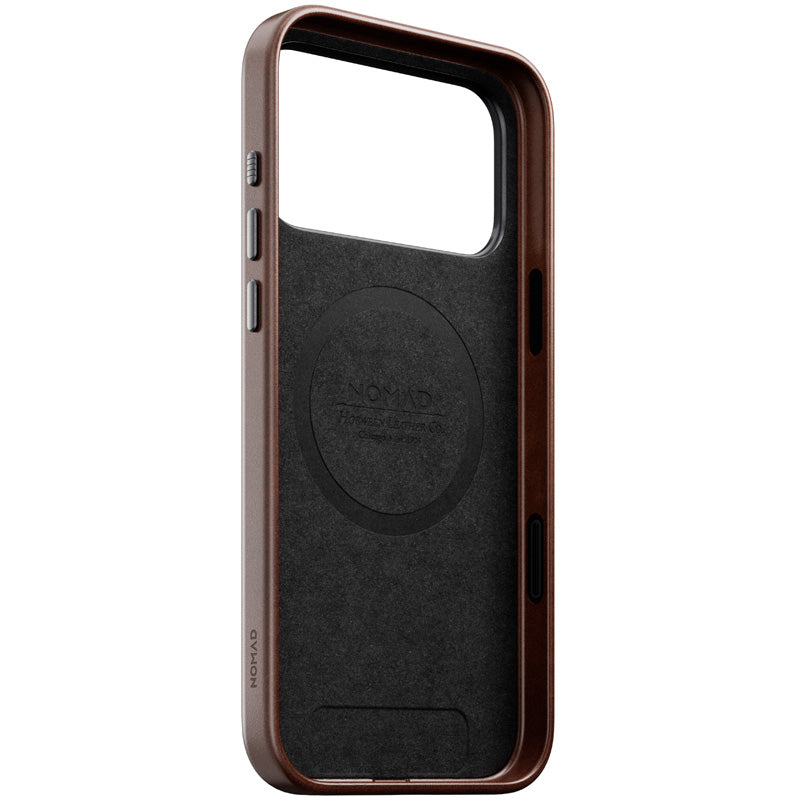 Traditional Horween Leather Case iPhone 18 Pro Max Rustic Brown