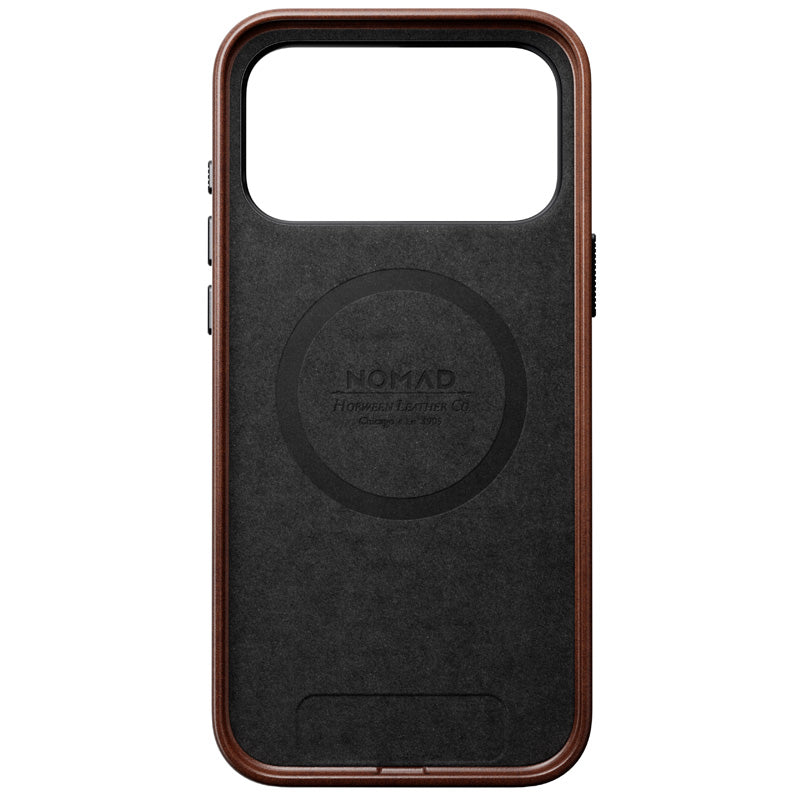Traditional Horween Leather Case iPhone 18 Pro Max Rustic Brown