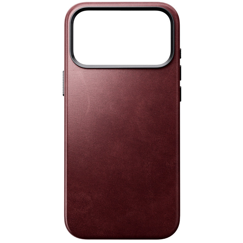 Traditional Horween Leather Case iPhone 18 Pro Max Burgundy