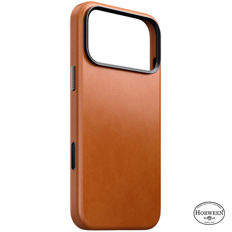 Traditional Horween Leather Case iPhone 18 Pro Max Saddle