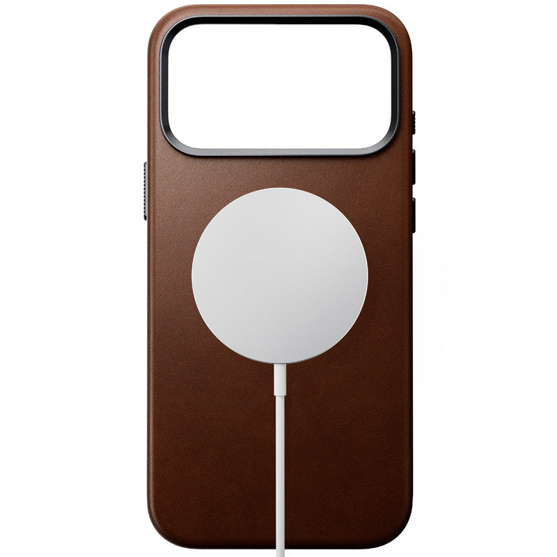 Nomad Traditional Leather Case iPhone 18 Pro Max Rustic Brown