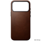 Nomad Traditional Leather Case iPhone 18 Pro Max Rustic Brown