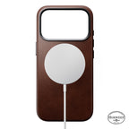 Traditional Horween Leather Case iPhone 18 Pro Rustic Brown