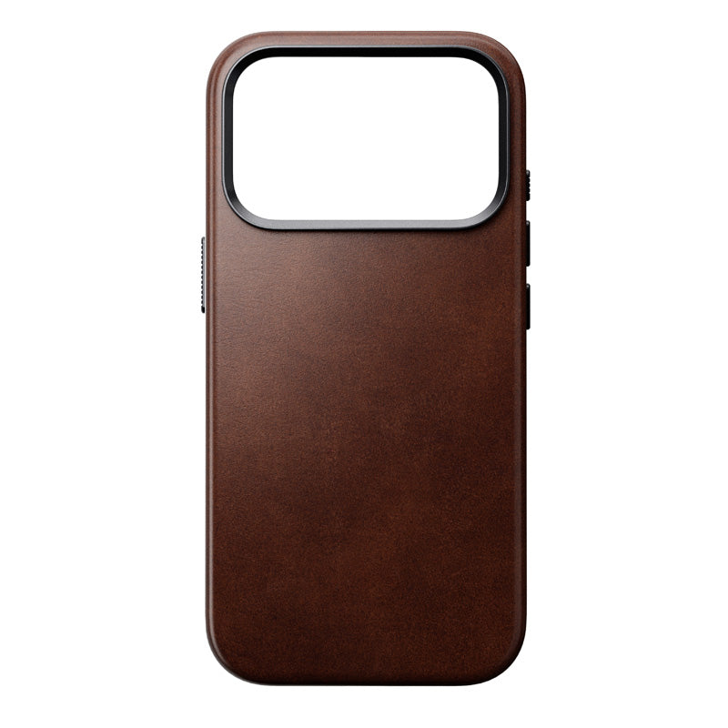 Traditional Horween Leather Case iPhone 18 Pro Rustic Brown