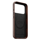 Traditional Horween Leather Case iPhone 18 Pro Rustic Brown