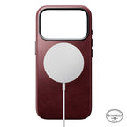 Traditional Horween Leather Case iPhone 18 Pro Burgundy