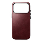 Traditional Horween Leather Case iPhone 18 Pro Burgundy