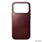 Traditional Horween Leather Case iPhone 18 Pro Burgundy