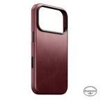Traditional Horween Leather Case iPhone 18 Pro Burgundy