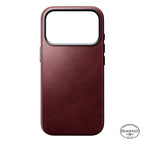 Traditional Horween Leather Case iPhone 18 Pro Burgundy