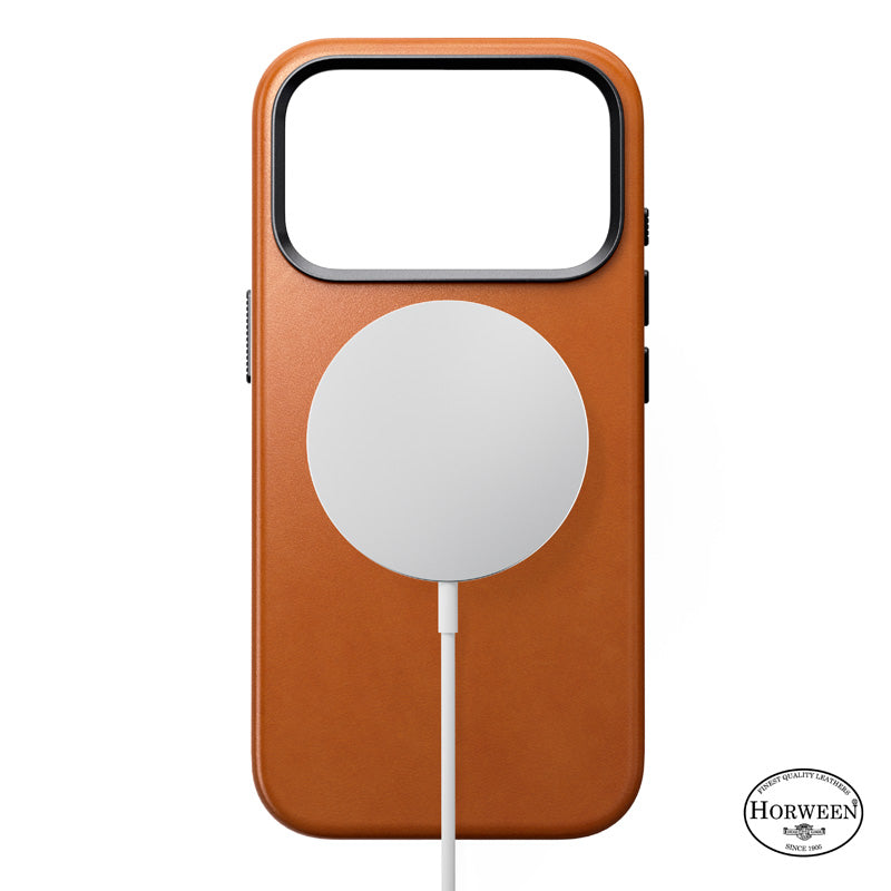 Traditional Horween Leather Case iPhone 18 Pro Saddle