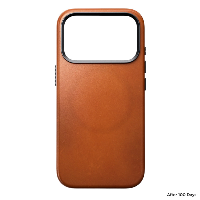 Traditional Horween Leather Case iPhone 18 Pro Saddle