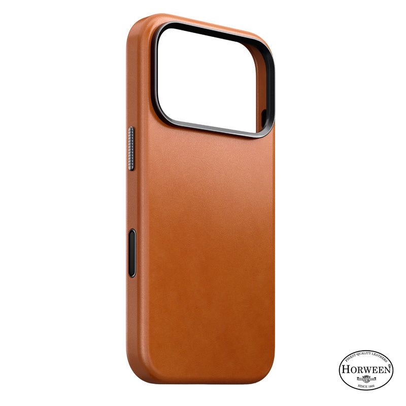 Traditional Horween Leather Case iPhone 18 Pro Saddle