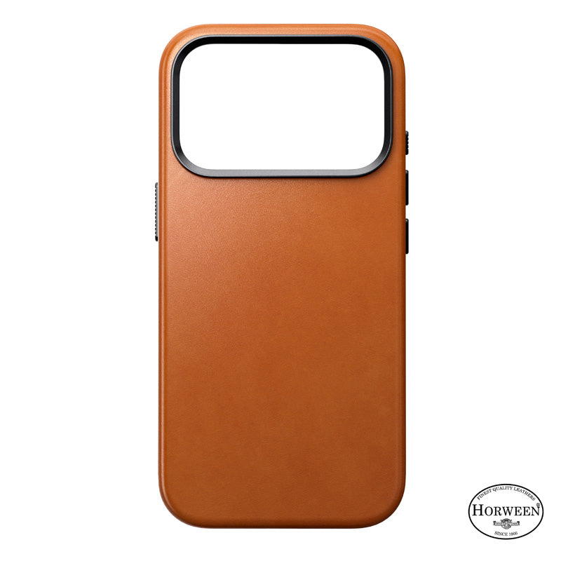 Traditional Horween Leather Case iPhone 18 Pro Saddle