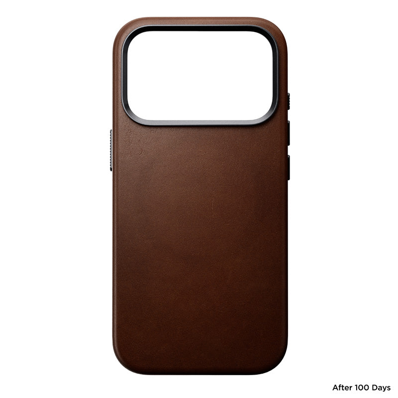 Nomad Traditional Leather Case iPhone 18 Pro Rustic Brown