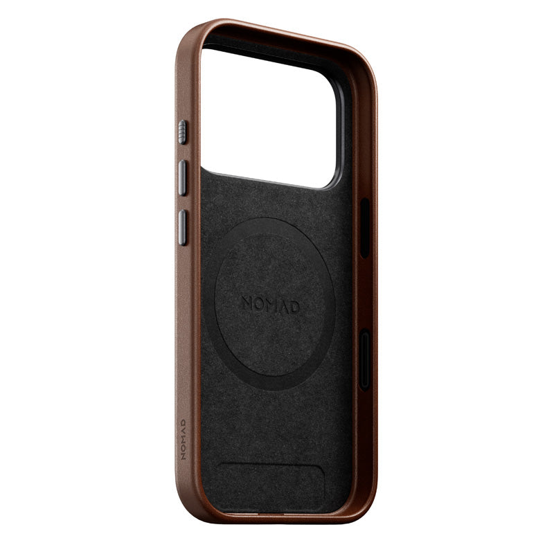 Nomad Traditional Leather Case iPhone 18 Pro Rustic Brown