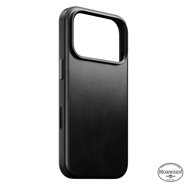 Traditional Horween Leather Case iPhone 18 Pro Black