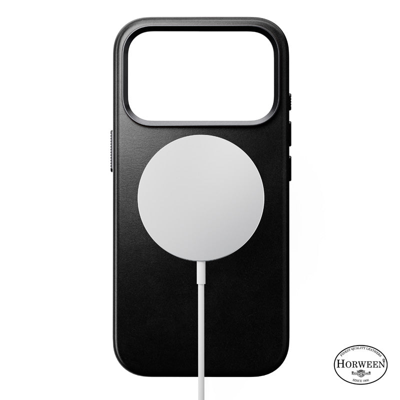 Traditional Horween Leather Case iPhone 18 Pro Black