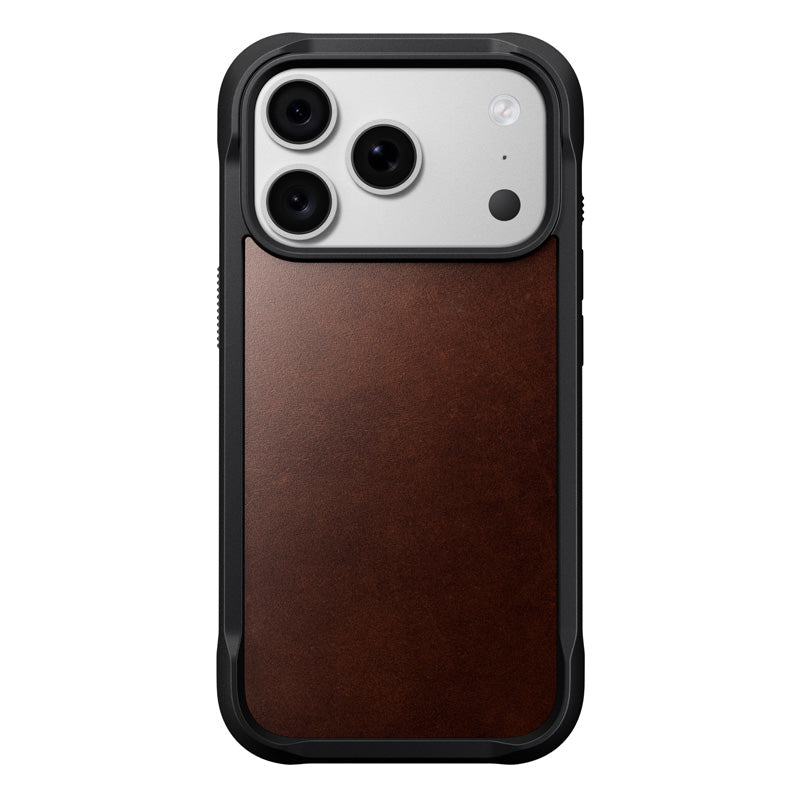 Rugged Leather Case iPhone 18 Pro / 17 Pro Rustic Brown