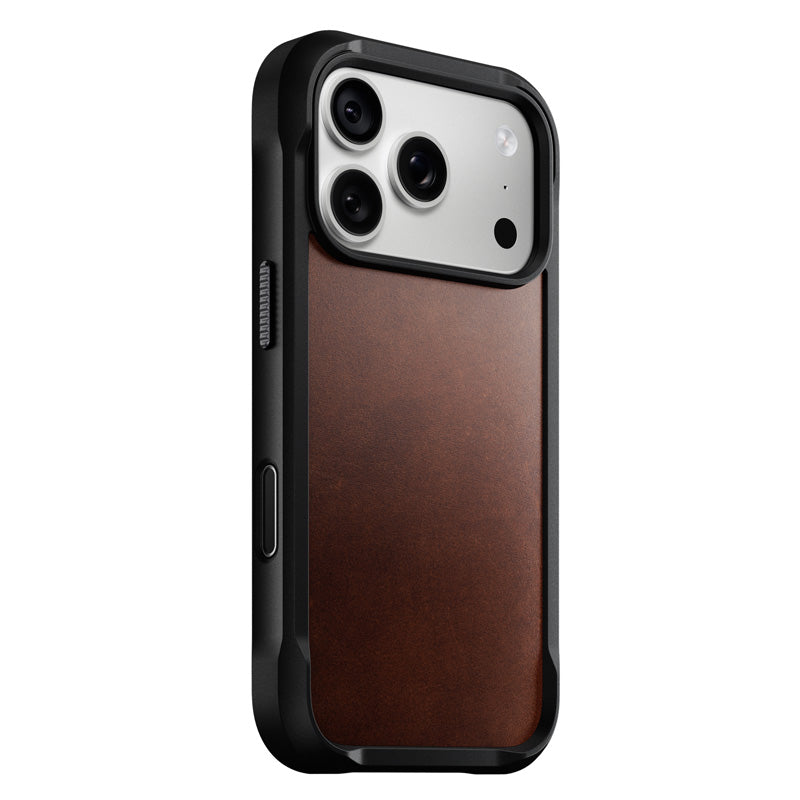 Rugged Leather Case iPhone 18 Pro / 17 Pro Rustic Brown