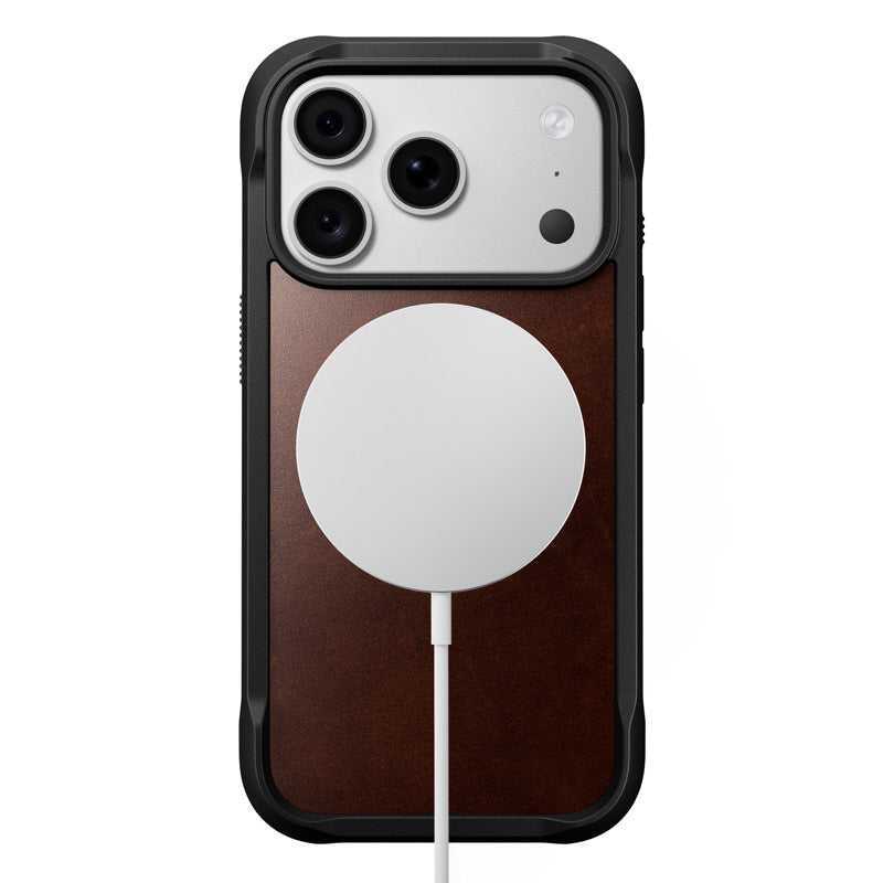 Rugged Leather Case iPhone 18 Pro / 17 Pro Rustic Brown