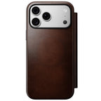 Leather Folio Modern Horween iPhone 18 Pro Max / 17 Pro Max Rustic Brown