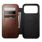 Leather Folio Modern Horween iPhone 18 Pro Max / 17 Pro Max Rustic Brown