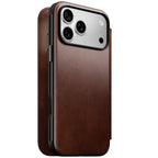 Leather Folio Modern Horween iPhone 18 Pro Max / 17 Pro Max Rustic Brown