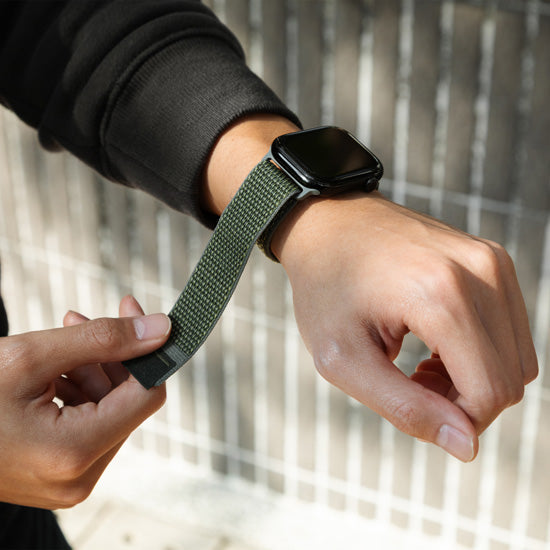Active Sport Loop Band for Apple Watch 44/45/46/49 mm Green