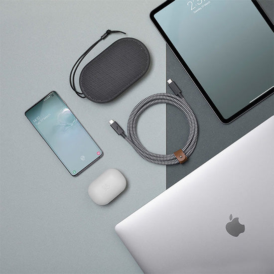 ECO Belt Cable USB-C to USB-C 240W (2.4m) Zebra