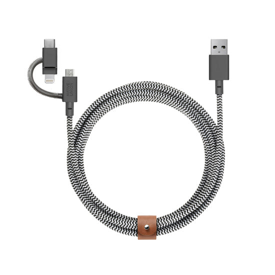 Eco Belt Cable Universel (2m) Zebra