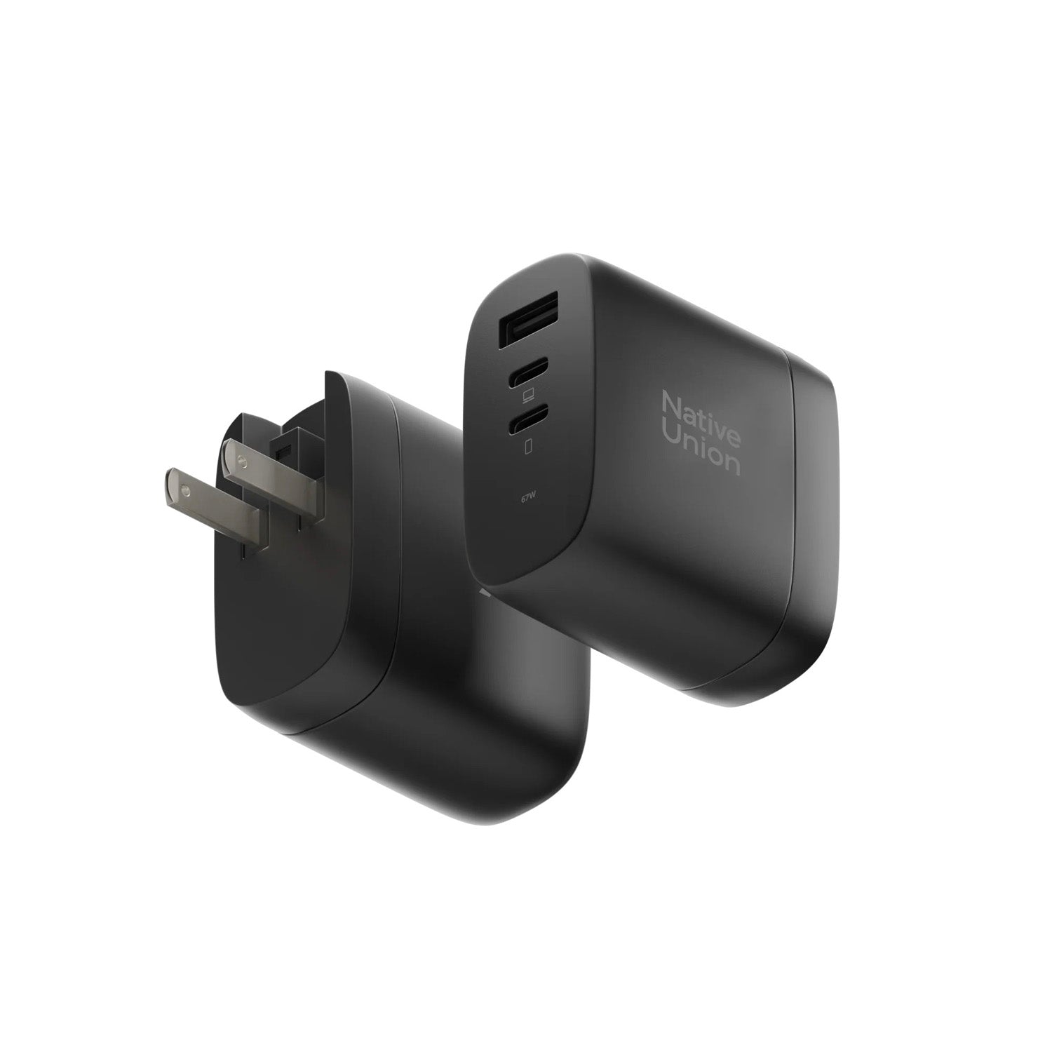 Charger Fast GaN PD 67W (3 ports) Black