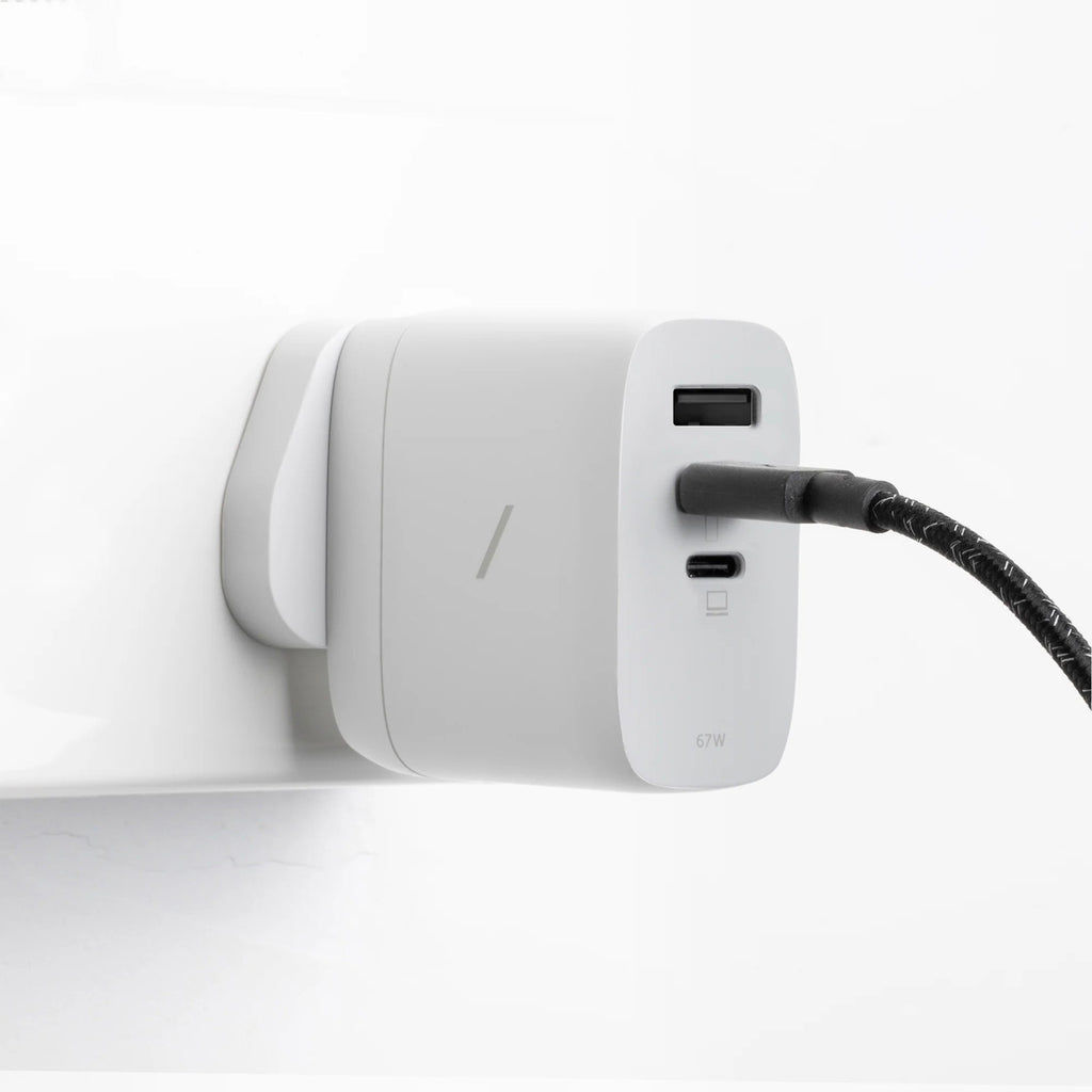 Charger Fast GaN PD 67W (3 ports) White