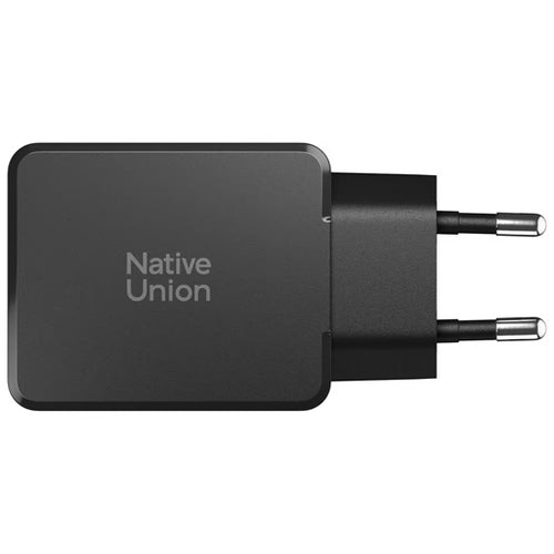 Pocket GaN 65 W USB-C Power adapter, Dual USB-C Black