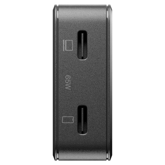 Pocket GaN 65 W USB-C Power adapter, Dual USB-C Black