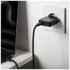 Pocket GaN 65 W USB-C Power adapter, Dual USB-C Black