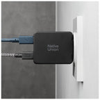 Pocket GaN 65 W USB-C Power adapter, Dual USB-C Black
