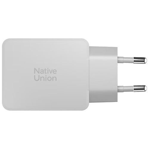 Pocket GaN 65 W USB-C Power adapter, Dual USB-C White