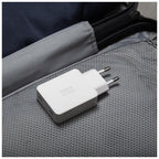 Pocket GaN 65 W USB-C Power adapter, Dual USB-C White