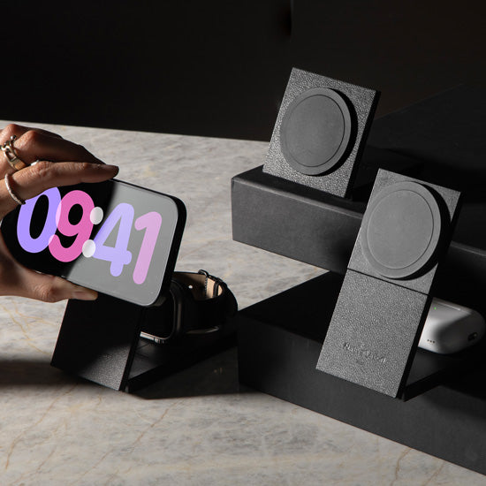 Rise 2-in-1 Qi2 Magnetic Wireless Charger Black