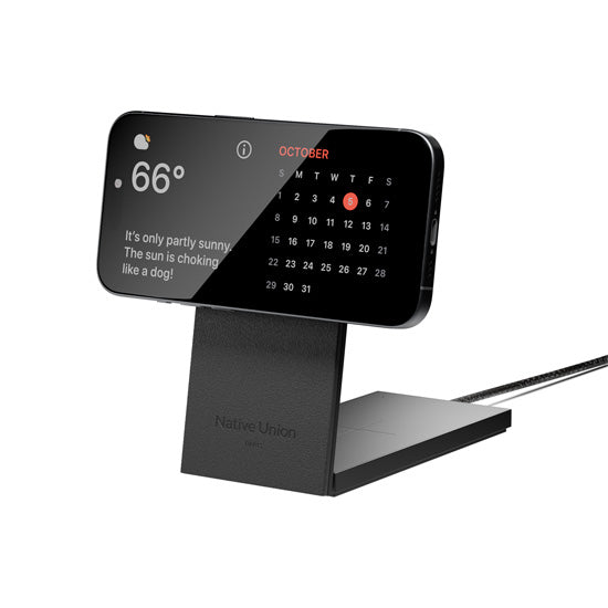 Rise 2-in-1 Qi2 Magnetic Wireless Charger Black