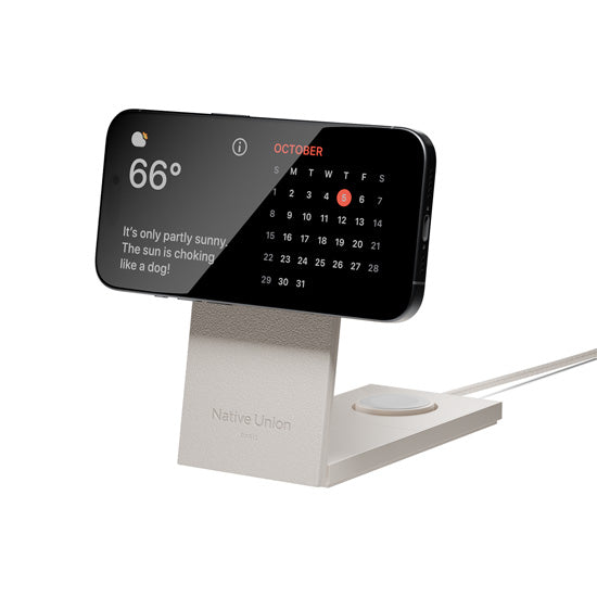 Rise 3-in-1 Qi2 Magnetic Wireless Charger Sandstone