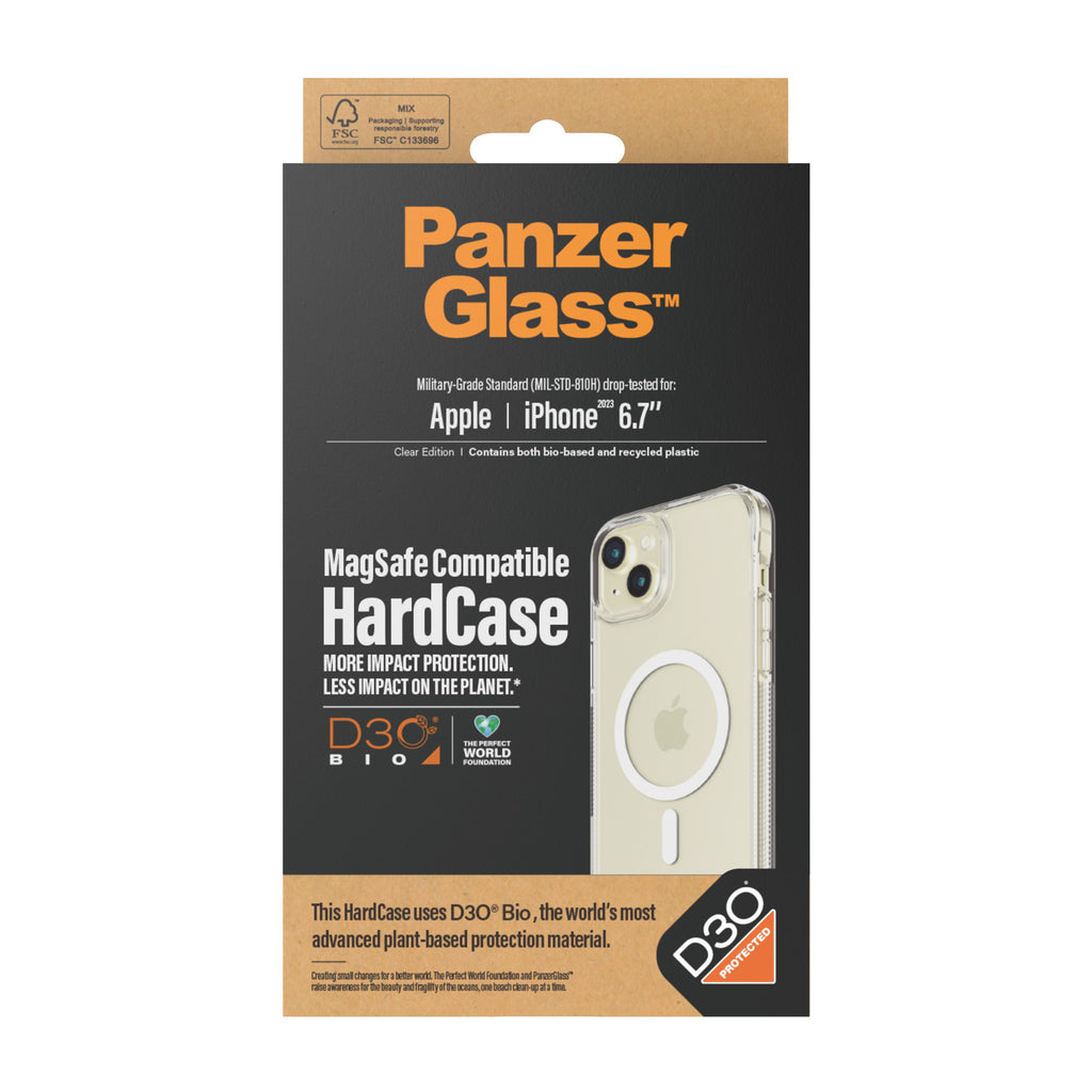 HardCase MagSafe iPhone 15 Plus D3O Clear