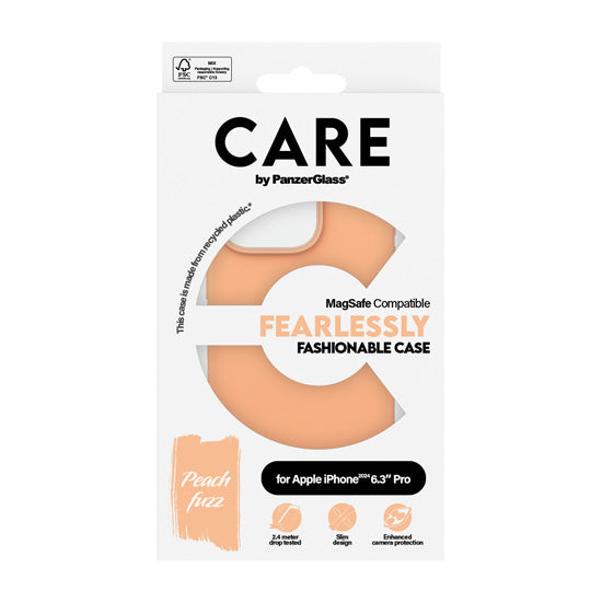 CARE by PanzerGlass® Case Fashion iPhone 16 Pro Peachy