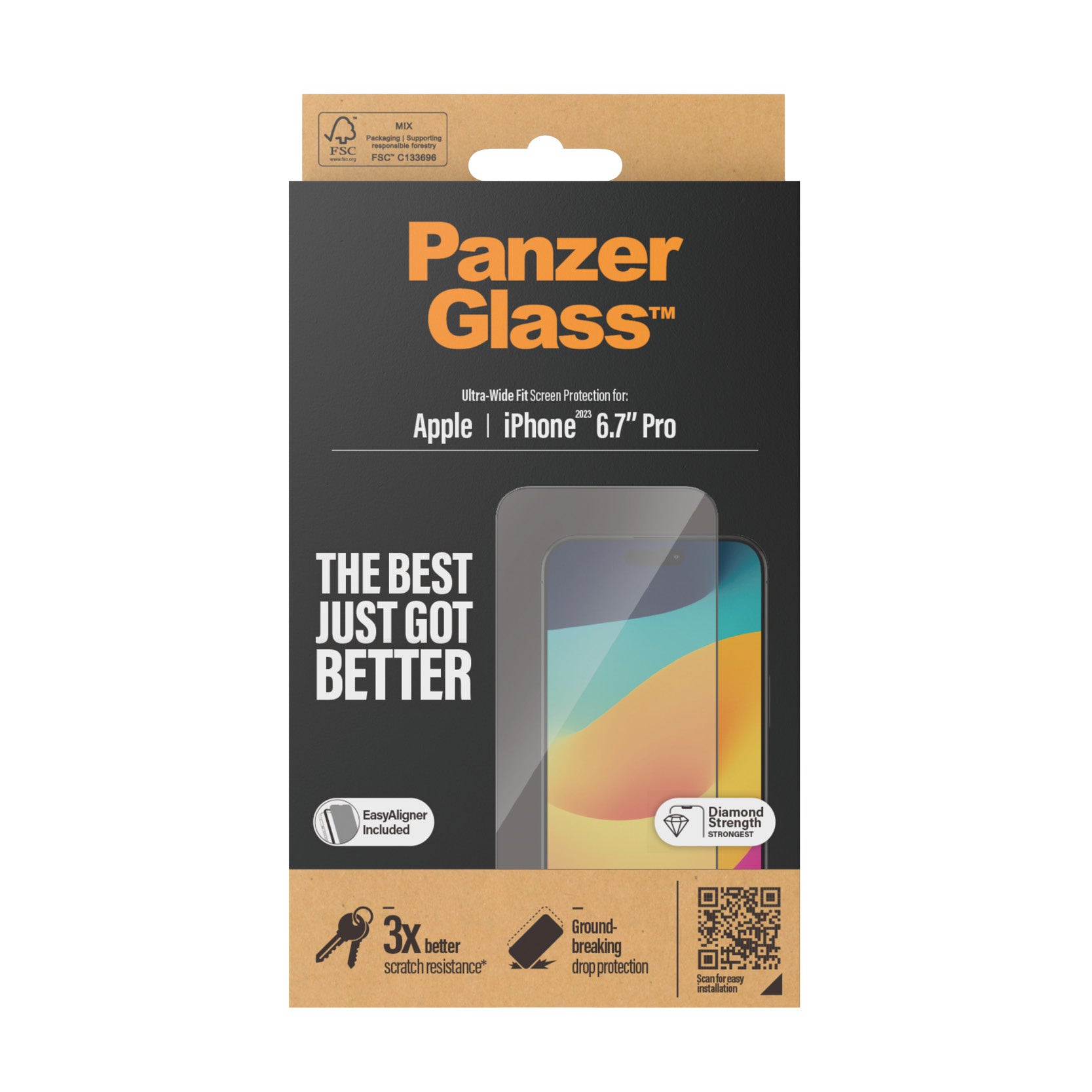 Ultra-Wide Fit Screen ProtectoriPhone 15 Pro Max