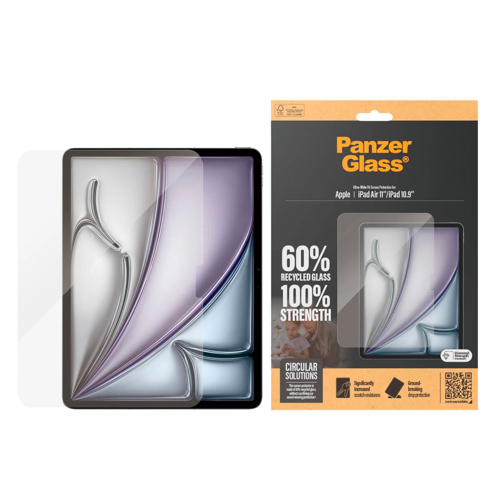 PanzerGlass Wide Fit iPad Air 11 (M4/M3/M2)& iPad 11 (A16) & 10.9 (10th gen)