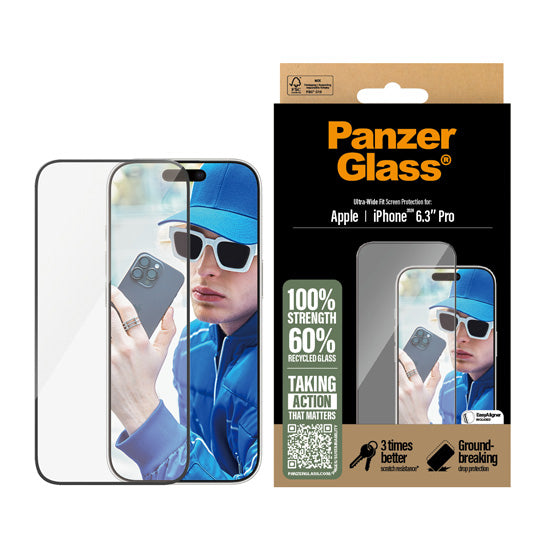 Ultra-Wide Fit screen protector iPhone 16 Pro